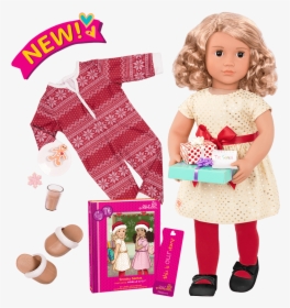 Noelle Deluxe 18-inch Christmas Doll With Storybook - Our Generation Noelle, HD Png Download, Transparent PNG