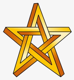 How To Draw Impossible Star - Step By Step Star Impossible 3d Drawings, HD Png Download, Transparent PNG