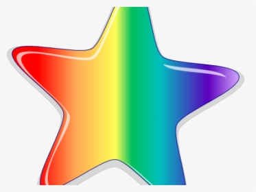 Drawn Rainbow Star Clipart - Rainbow Star Clipart, HD Png Download, Transparent PNG
