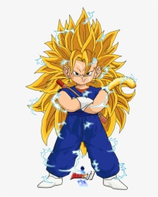 Kid Vegeth Ssj3 - Png Dragon Ball Z Goku Ssj3, Transparent Png, Transparent PNG
