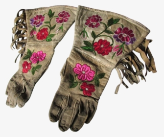 A Very Attractive Pair Of Native American Indian Gauntlets - Barefoot, HD Png Download, Transparent PNG