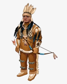 Vector Indian Png Download - Native American Cartoon Vector, Transparent Png, Transparent PNG