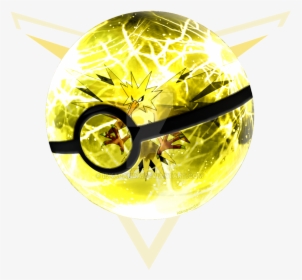 Team Instinct From Pokemon Go By Idkapanda - Zapdos Pokeball, HD Png Download, Transparent PNG