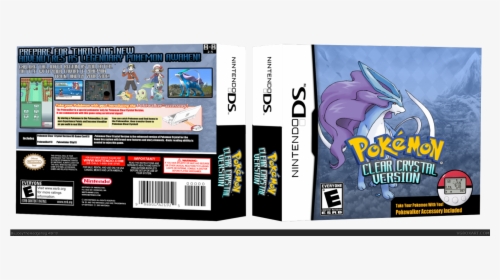 Pokemon Clear Crystal Version Box Cover - Los Mejores Juegos De Ds, HD Png Download, Transparent PNG