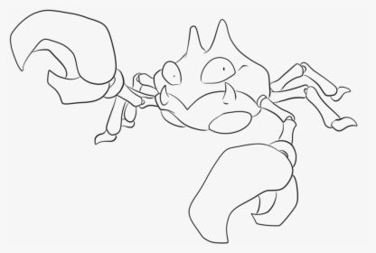 098 Krabby Lineart By Lilly - Krabby Para Colorear, HD Png Download, Transparent PNG