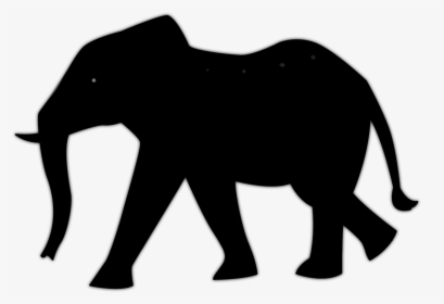 African Elephant Lion Vector Graphics Silhouette Clip - Silhouette African Elephant, HD Png Download, Transparent PNG