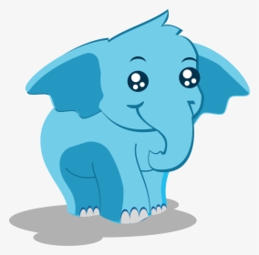 Indian Elephant Cartoon Illustration - Elephant, HD Png Download, Transparent PNG