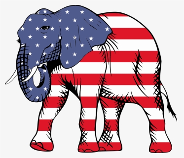 American Flag With Elephant, HD Png Download, Transparent PNG