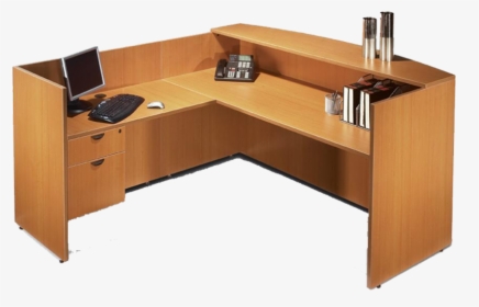 Transparent Front Desk Png - L Shape Office Tables, Png Download, Transparent PNG