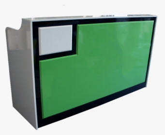 Retro Style Spa Salon Reception Desk- Green/white - Flat Panel Display, HD Png Download, Transparent PNG