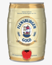 Flensburger Gold German Beer Keg 5000 Ml / 500 Cl Can - Flensburger Gold, HD Png Download, Transparent PNG