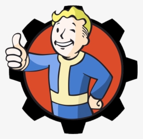 So I Added The Gear Around The Vault Boy - Fallout Vault Boy Gear, HD Png Download, Transparent PNG