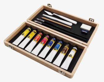 Winsor And Newton Wooden Watercolor Set, HD Png Download, Transparent PNG