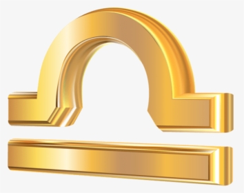 D Gold Zodiac Sign Transparent Background - Gold Libra Scale Png, Png Download, Transparent PNG