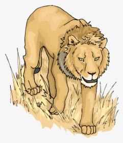 Lion Clip Art Free Vector 4vector - Lion Images Animated, HD Png Download, Transparent PNG