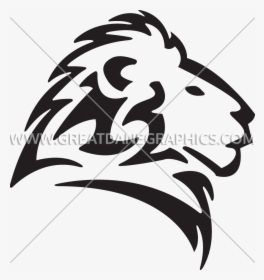 Black And White Lion Head Logo, HD Png Download, Transparent PNG