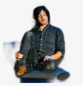 #norman Reedus - Norman Reedus Sitting Down, HD Png Download, Transparent PNG
