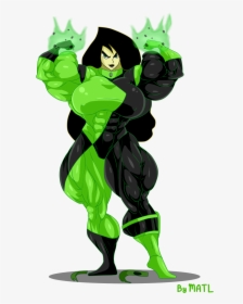 Commission - Shego - Kim Possible Muscle Growth, HD Png Download, Transparent PNG
