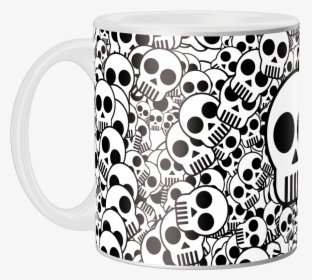 Caneca Personalizada Caveira , Png Download - Black And White Skull Texture, Transparent Png, Transparent PNG