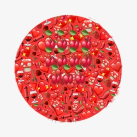 #aesthetic #red #cherry #emoji - Circle, HD Png Download, Transparent PNG