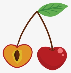 Clip Art Cartoon Cherries - Cherry, HD Png Download, Transparent PNG
