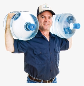 Delivery Man Png , Png Download - Guy Carrying Water Jugs, Transparent Png, Transparent PNG