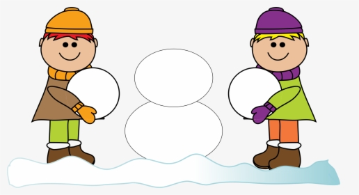 Make A Snowman Clip Arts - Build A Snowman Clipart, HD Png Download, Transparent PNG