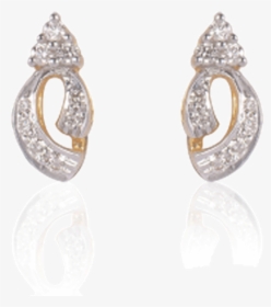18kt Yellow Gold And Diamond Clip-on Earring For Women - Earrings, HD Png Download, Transparent PNG