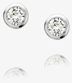 3053 Diamond Solitaire Earrings - Solitaire Diamond Earrings Designs, HD Png Download, Transparent PNG