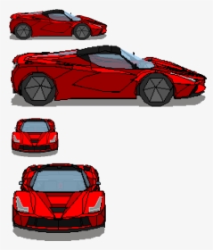 Laferrari Drawing Viper Dodge - Pixel Art Drawing Sport Car, HD Png Download, Transparent PNG