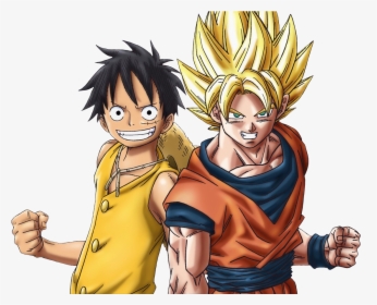 Goku And Luffy - Luffy Vs Goku, HD Png Download, Transparent PNG