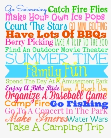 Summertime Family Fun - Graphic Design, HD Png Download, Transparent PNG
