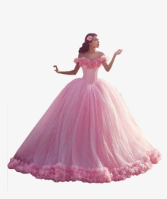 Pretty In Pink - Puffy Blue Quinceanera Dresses, HD Png Download, Transparent PNG