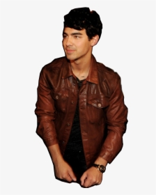 Transparent Joe Jonas Png - Leather Jacket, Png Download, Transparent PNG