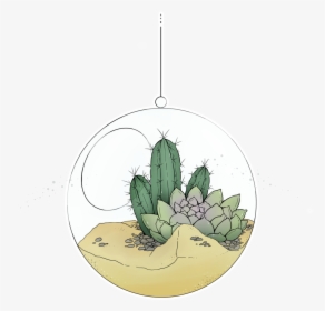 Quick Drawing Of My Cactus Kevin If He Where In A Globe, - Ceramic, HD Png Download, Transparent PNG