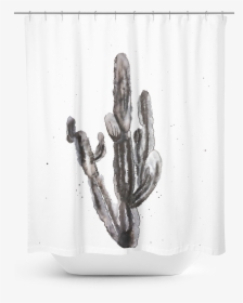 Tall Black Cactus Shower Curtain - Acanthocereus Tetragonus, HD Png Download, Transparent PNG