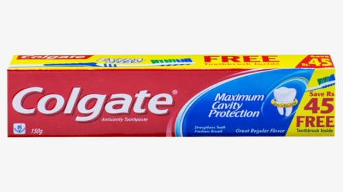 Colgate Tooth Paste Maximum Cavity Protection 150 Gm - Colgate, HD Png Download, Transparent PNG