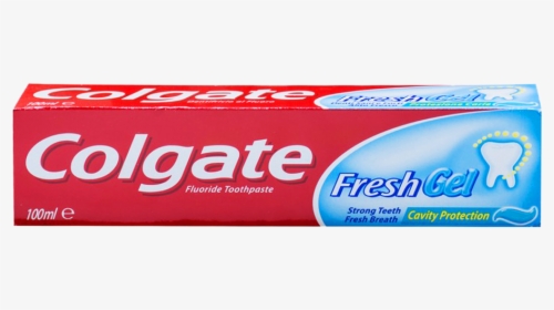 Colgate Tooth Paste Fresh Gel Cavity Protection 100 - Colgate, HD Png Download, Transparent PNG
