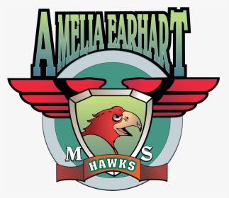 Amelia Earhart Middle School Hawks, HD Png Download, Transparent PNG