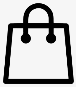 Shopping Paper Bag Outline - Shopping Cart Bag Icon, HD Png Download, Transparent PNG