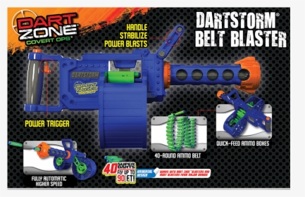 Dart Zone Dartstorm Motorized Automatic Belt Blaster - Toy, HD Png Download, Transparent PNG