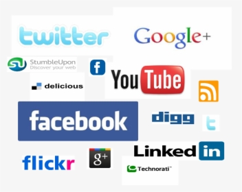 Social Network Icon Collage - Collage De La Web 2.0, HD Png Download, Transparent PNG