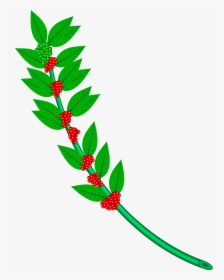 Clip Art Free Library Branch Svg Holly - Coffee Branch Png, Transparent Png, Transparent PNG