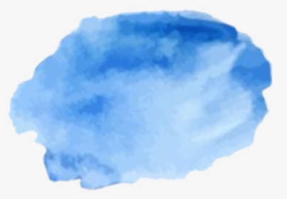 Transparent Blue Paint Splatter Png - Blue Watercolor Paint Splotches, Png Download, Transparent PNG