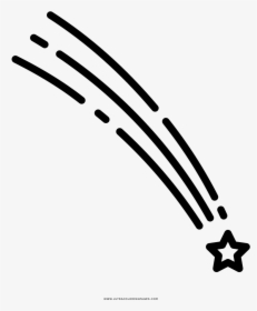 Falling Star Coloring Page - White Shooting Star Png, Transparent Png, Transparent PNG