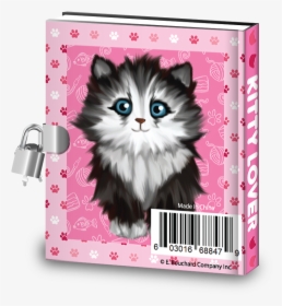 Kitty Cat Kids Diary With Lock - Kitten, HD Png Download, Transparent PNG
