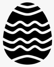 Paschal Egg Decorated Decoration Stripes Waves - Illustration, HD Png Download, Transparent PNG
