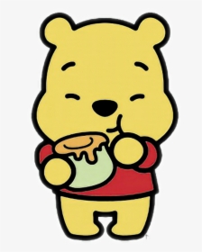 Winniepooh Winniethepooh Bear Honey Honig Cartoons - Cute Winnie The Pooh Eating Honey, HD Png Download, Transparent PNG