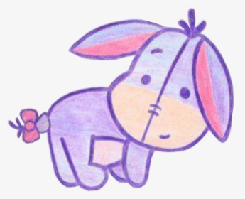 Cute Winnie The Pooh Eeyore Drawing, HD Png Download, Transparent PNG