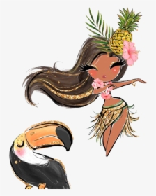 #watercolor #tropical #bellydancer #parrot #hawaiian - Iphone 6 Pinterest Mermaid, HD Png Download, Transparent PNG